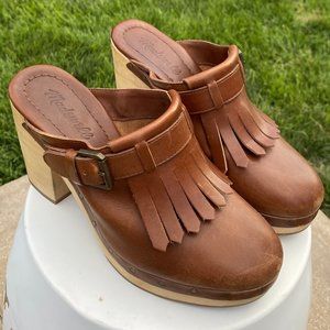 Madewell Leather Shoes - Kiltie Mule Size 7
